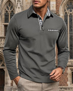 Bastian Men's Long Sleeve Winter Polo
