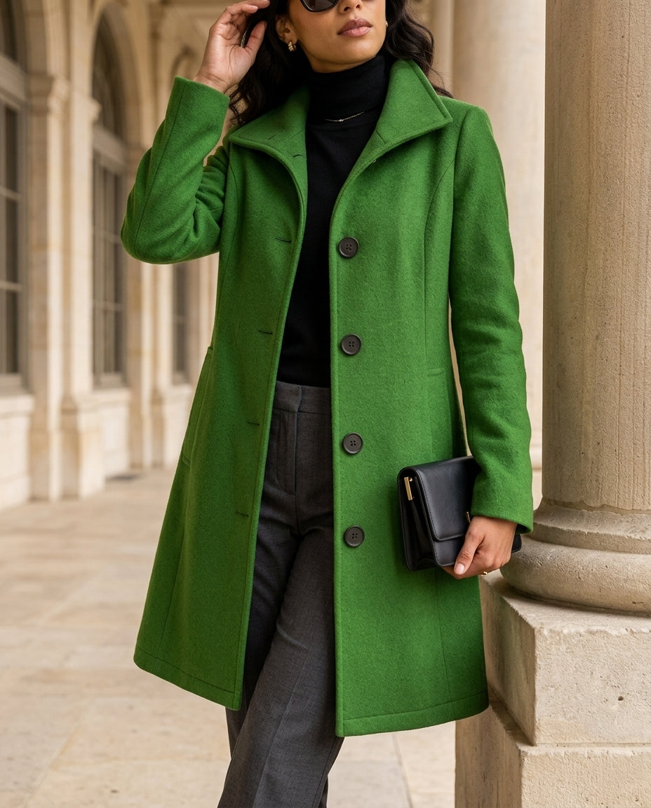 Isolde Women's Classic Button Front Coat