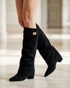 Lily Women's Block Heel Knee High Boots