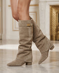 Lily Women's Block Heel Knee High Boots