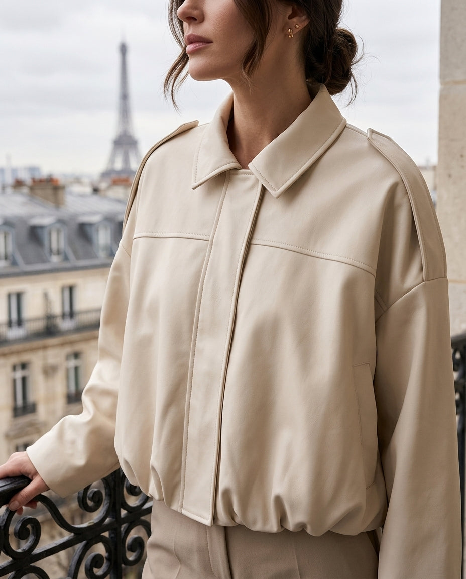 Ivy Women's Suede Notched Collar Jacket