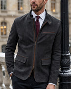 Cassius Men's Suede Smart Casual Jacket