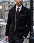 Cassius Men's Suede Smart Casual Jacket