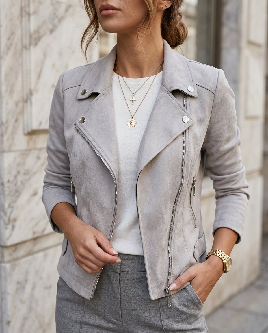 Verlaine Women's Asymmetric Zip Moto Jacket