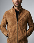 Royce Men's Suede Fleece Lined Jacket