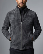 Royce Men's Suede Fleece Lined Jacket