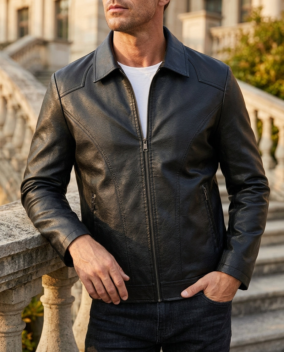 Verano Men's Vintage Leather Jacket