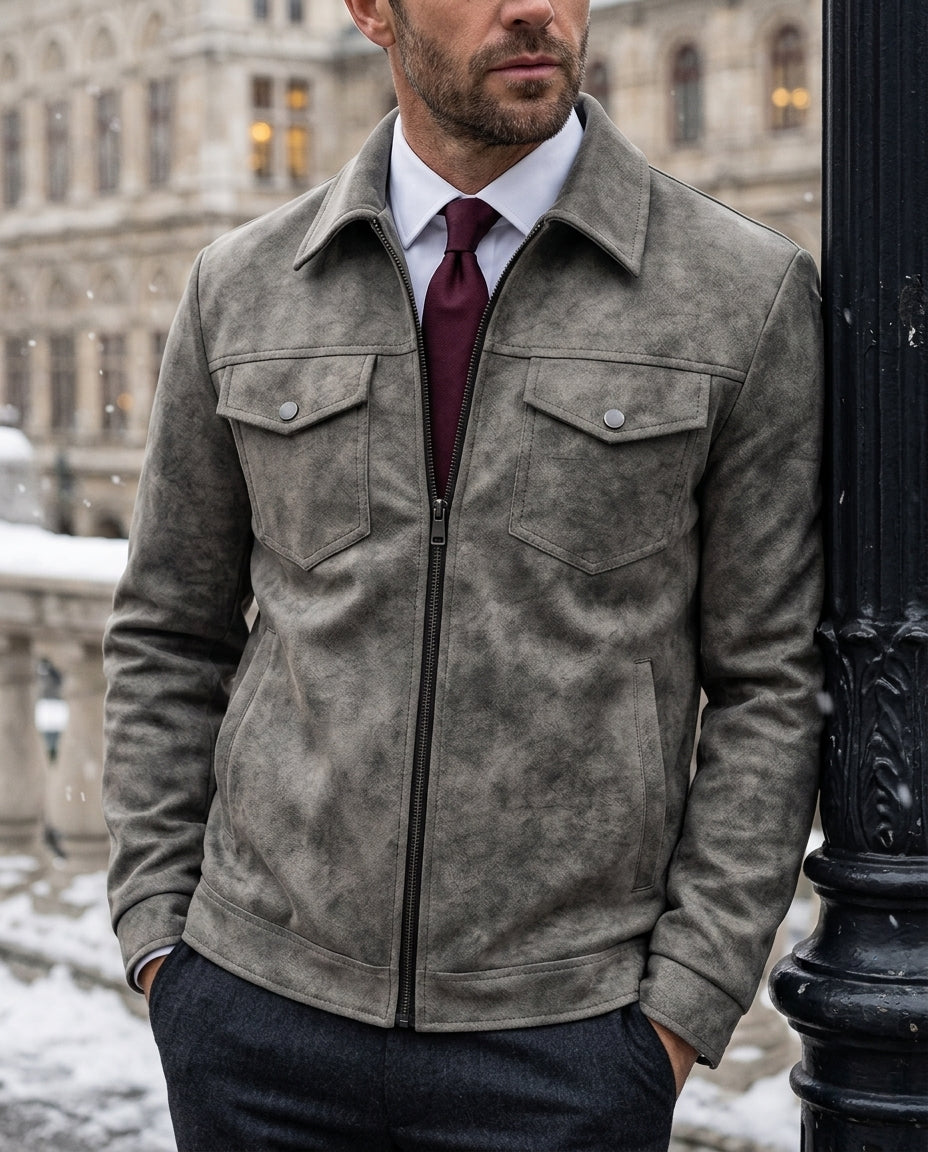 Rowan Men's Retro Leather Jacket