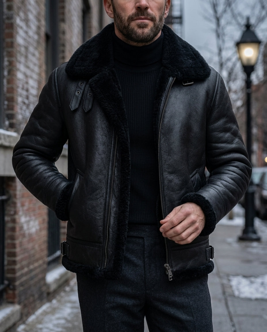 Halden Men's Structured Bomber Jacket