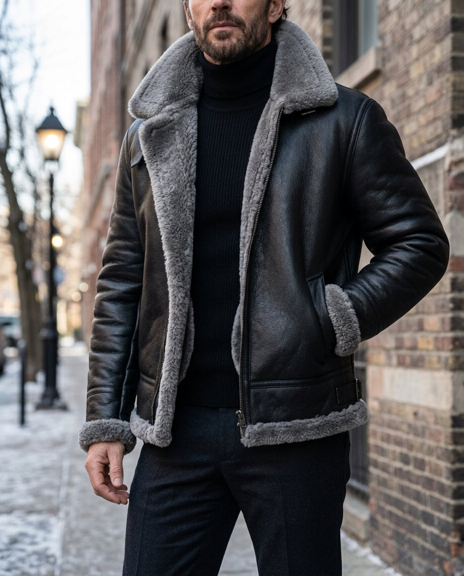 Halden Men's Structured Bomber Jacket