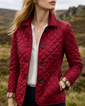 Edna Women's Quilted Button Front Jacket