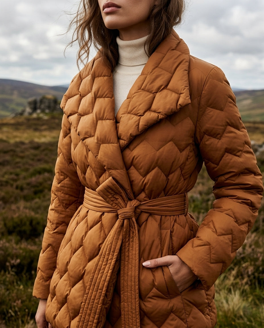 Isabetta Women's Belted Quilted Coat