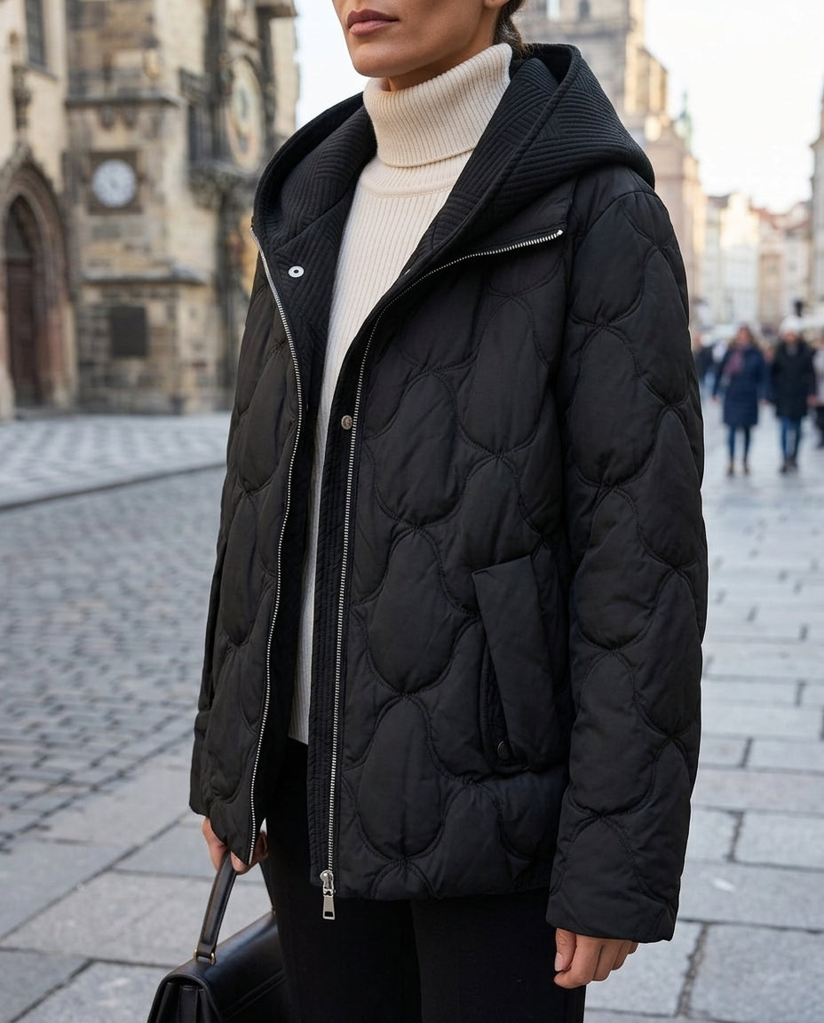 Novara Women's Hooded Quilted Puffer