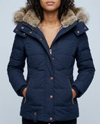 Chantal Women's Hooded Mid Length Puffer