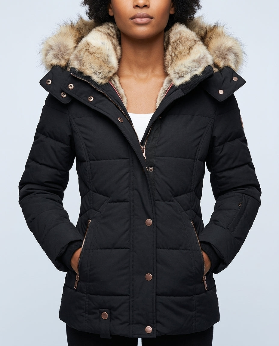 Chantal Women's Hooded Mid Length Puffer