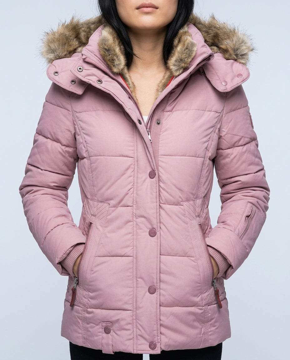 Chantal Women's Hooded Mid Length Puffer