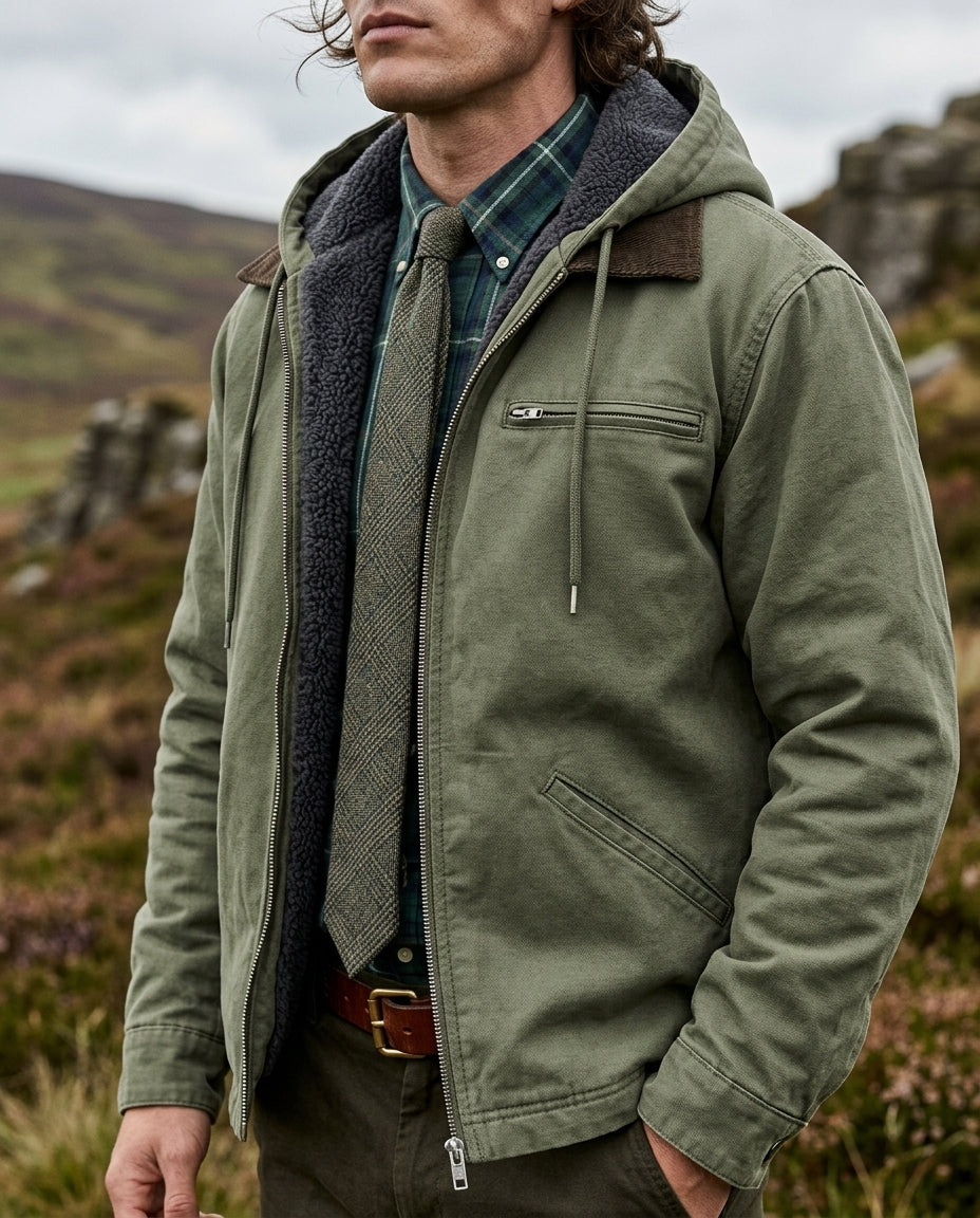 Callum Men's Hooded Zip Front Jacket