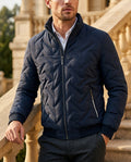 Tebaldo Men's Chevron Quilted Bomber