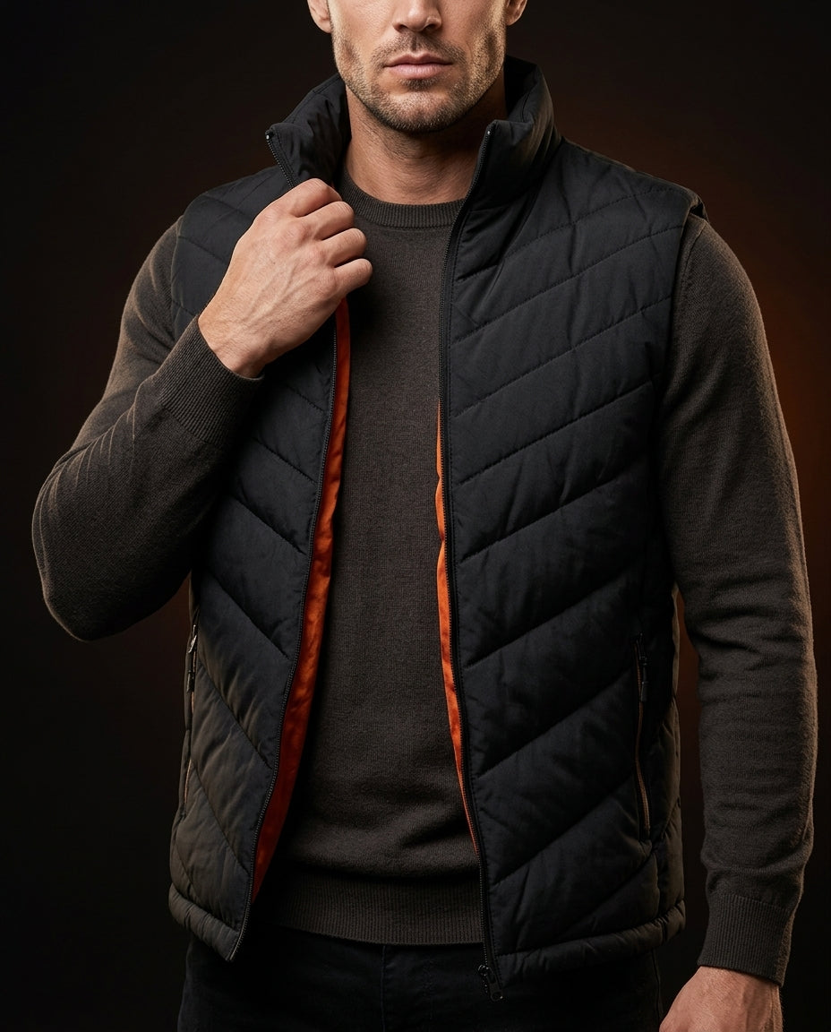 Chester Men's Quilted Down Vest