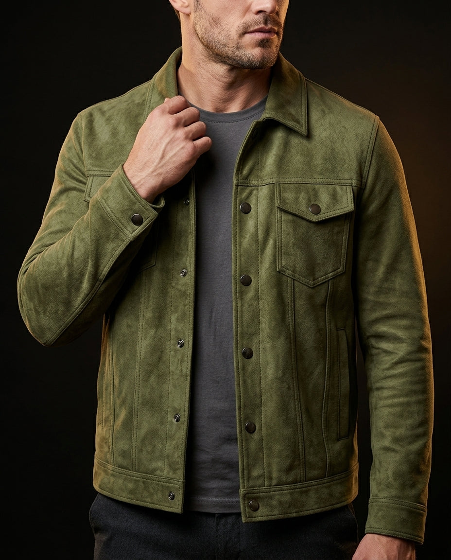 Beverly Men's Suede Retro Jacket