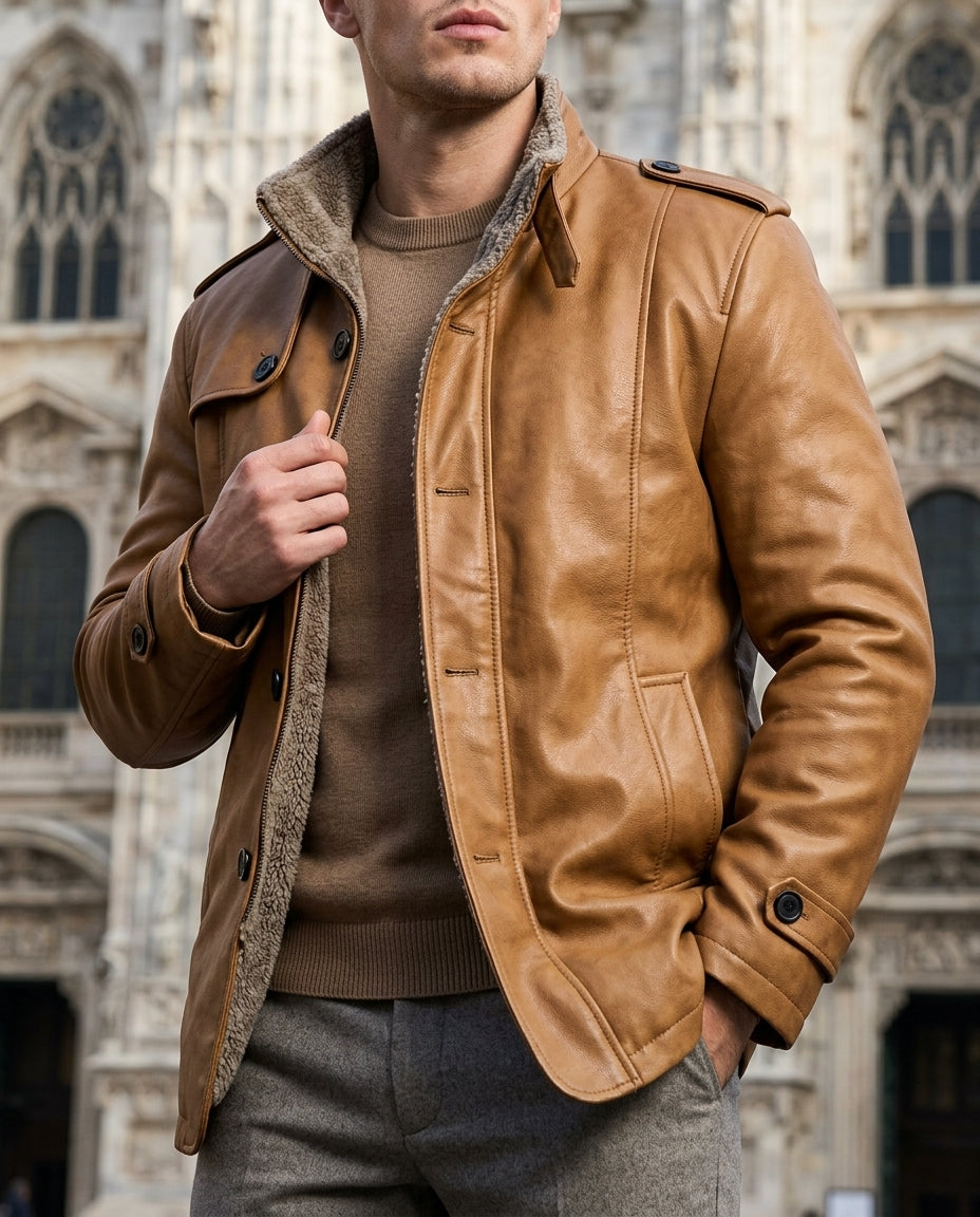Ashcombe Men's Suede Merino Lined Coat