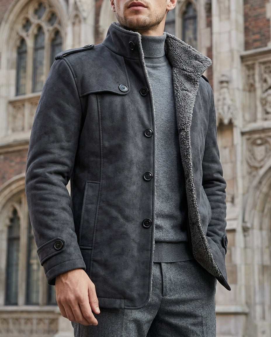Ashcombe Men's Suede Merino Lined Coat