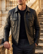Kastellan Men's Slim Fit Trucker Jacket