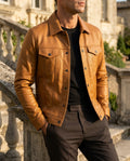 Kastellan Men's Slim Fit Trucker Jacket