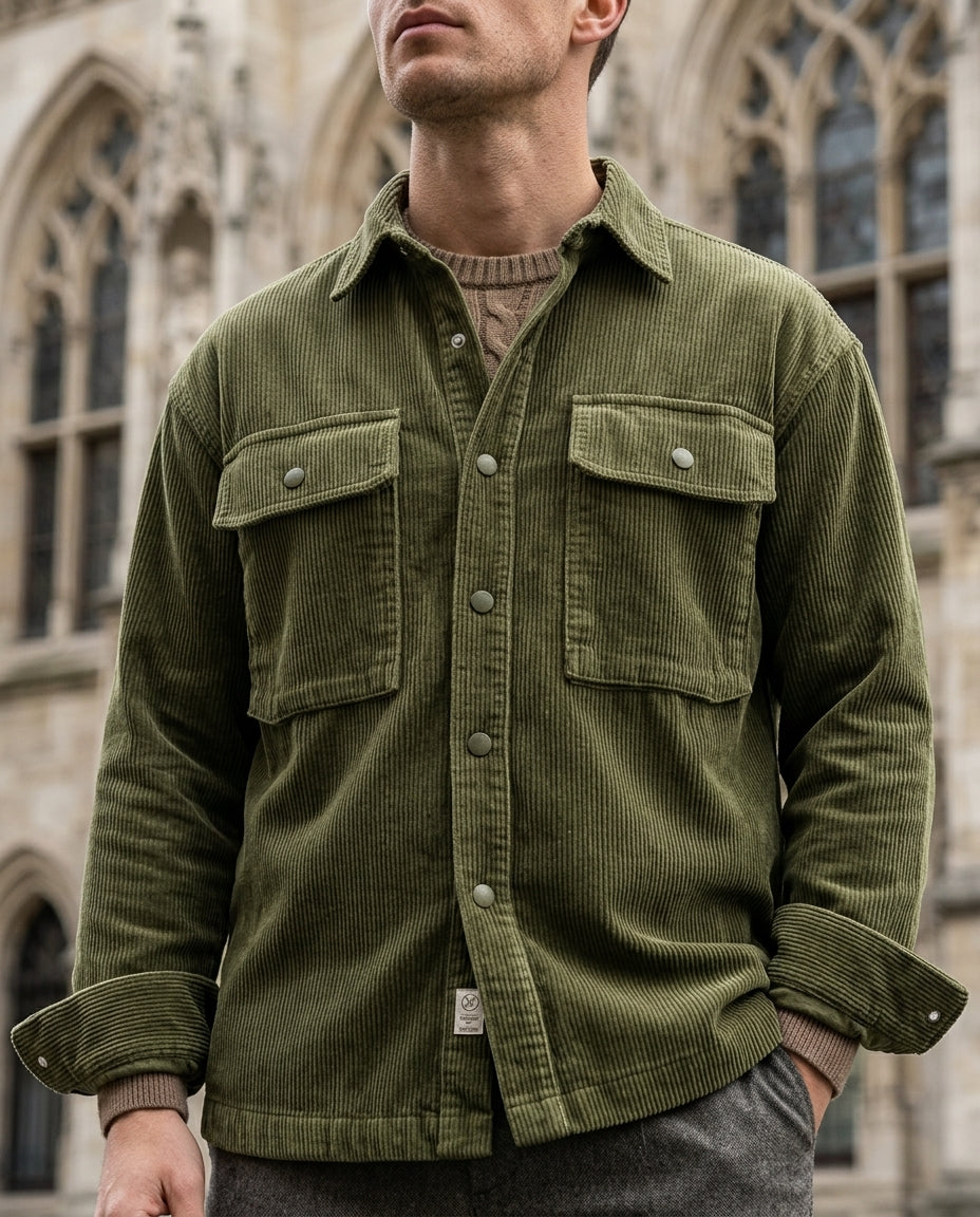 Whitcombe Men's Corduroy Utility Jacket