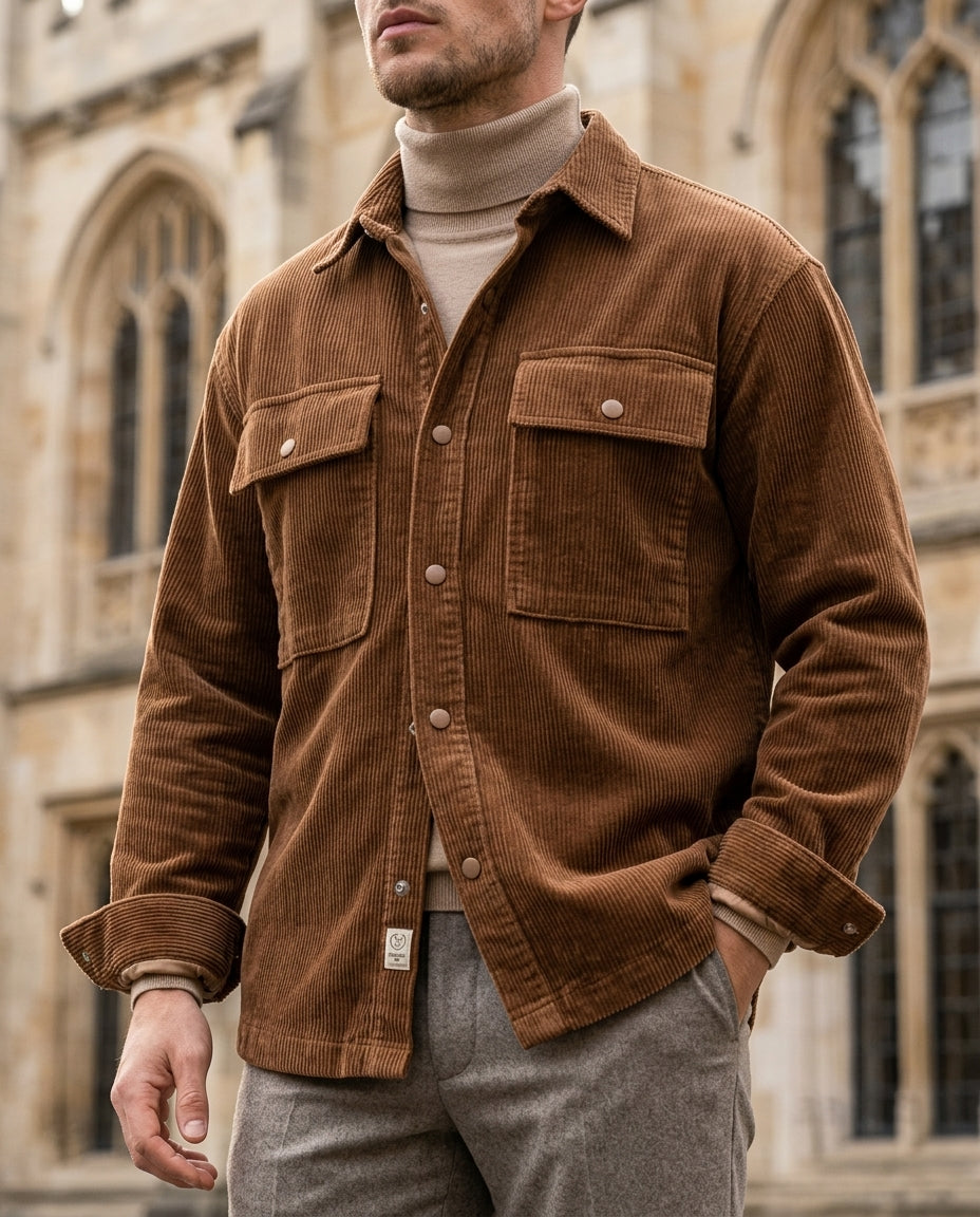 Whitcombe Men's Corduroy Utility Jacket
