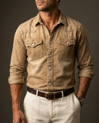 Evaristo Men's Washed Western Shirt