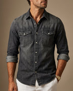 Evaristo Men's Washed Western Shirt