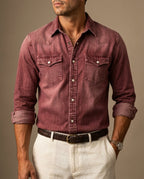 Evaristo Men's Washed Western Shirt