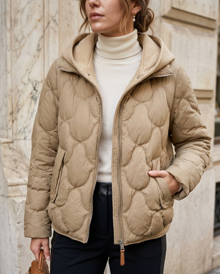 Novara Women's Hooded Quilted Puffer