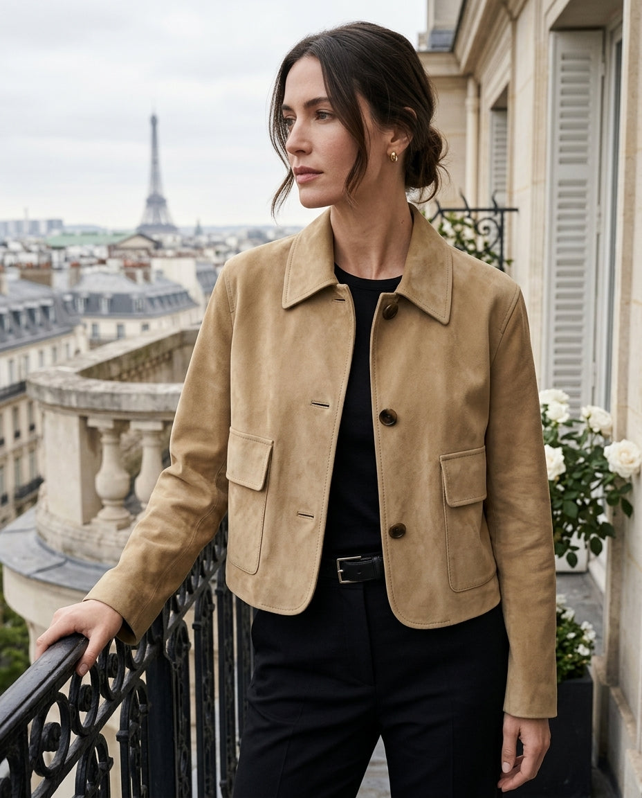 Melinda Women's Faux Suede Blazer