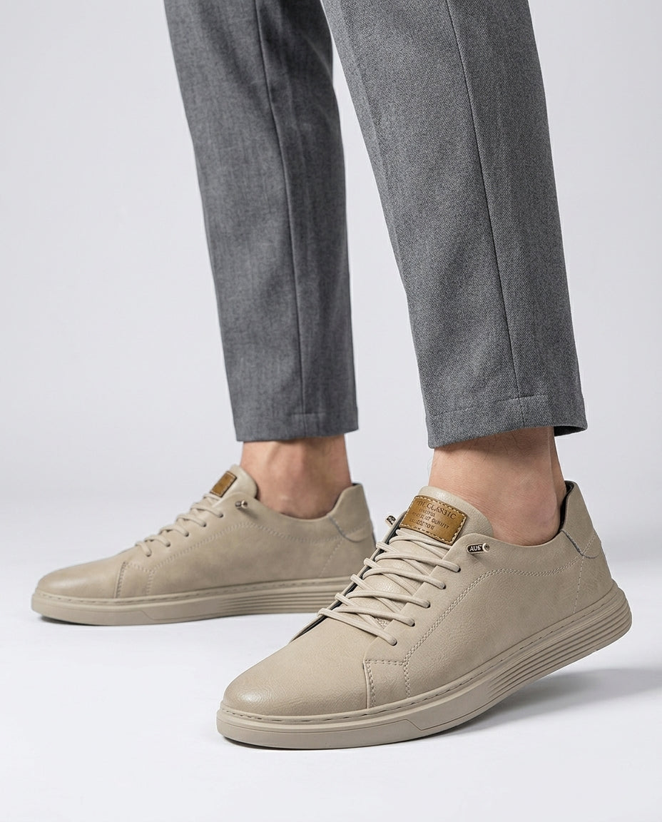 Mazzarini Men's Italian Leather Casual Dress Sneakers