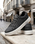 Canyon Men's Textured Leather Low Top Sneakers