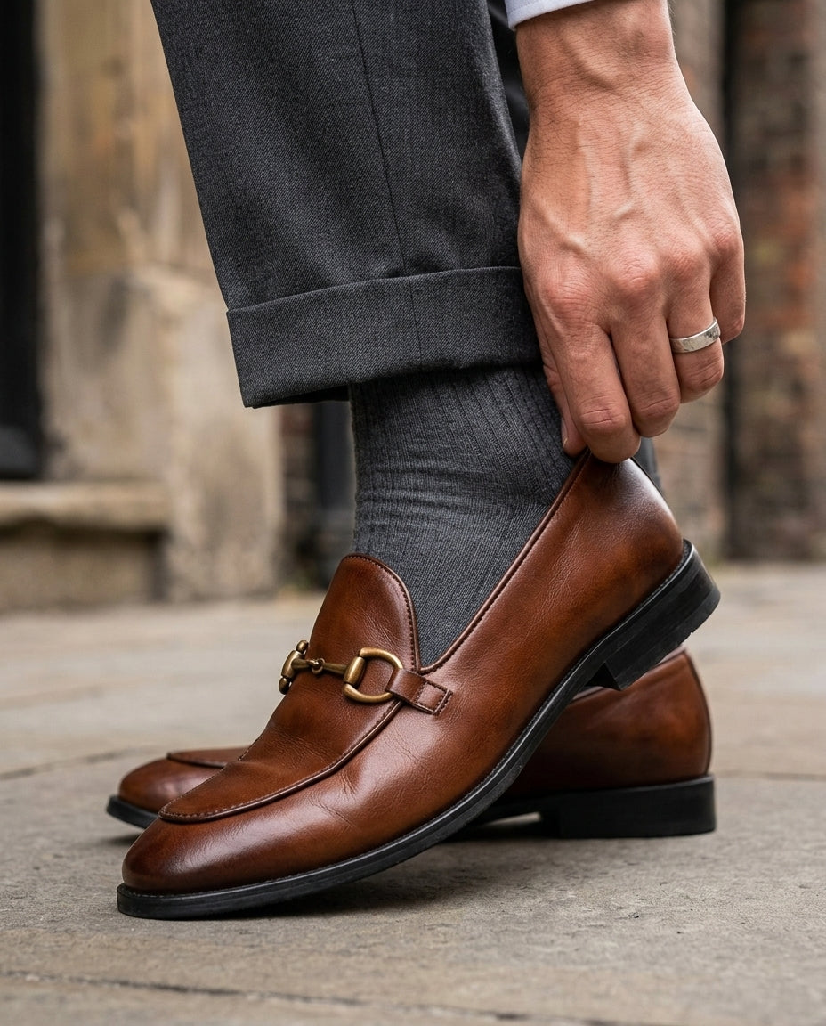 Preston Men's Leather Horsebit Dress Loafers