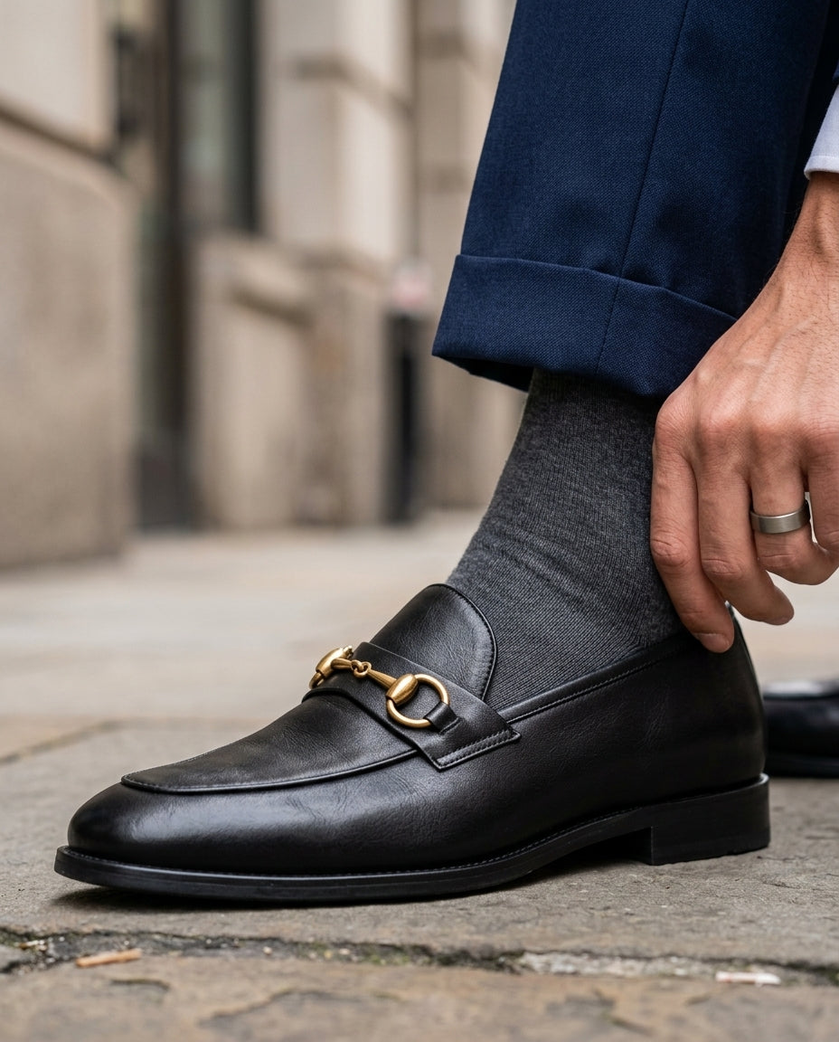 Preston Men's Leather Horsebit Dress Loafers