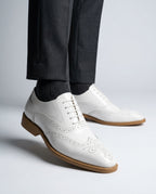 Varcio Men's Two-Tone Wingtip Brogue Oxfords