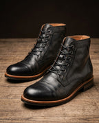 Odyssey Men's Cap Toe Lace-Up Leather Boots