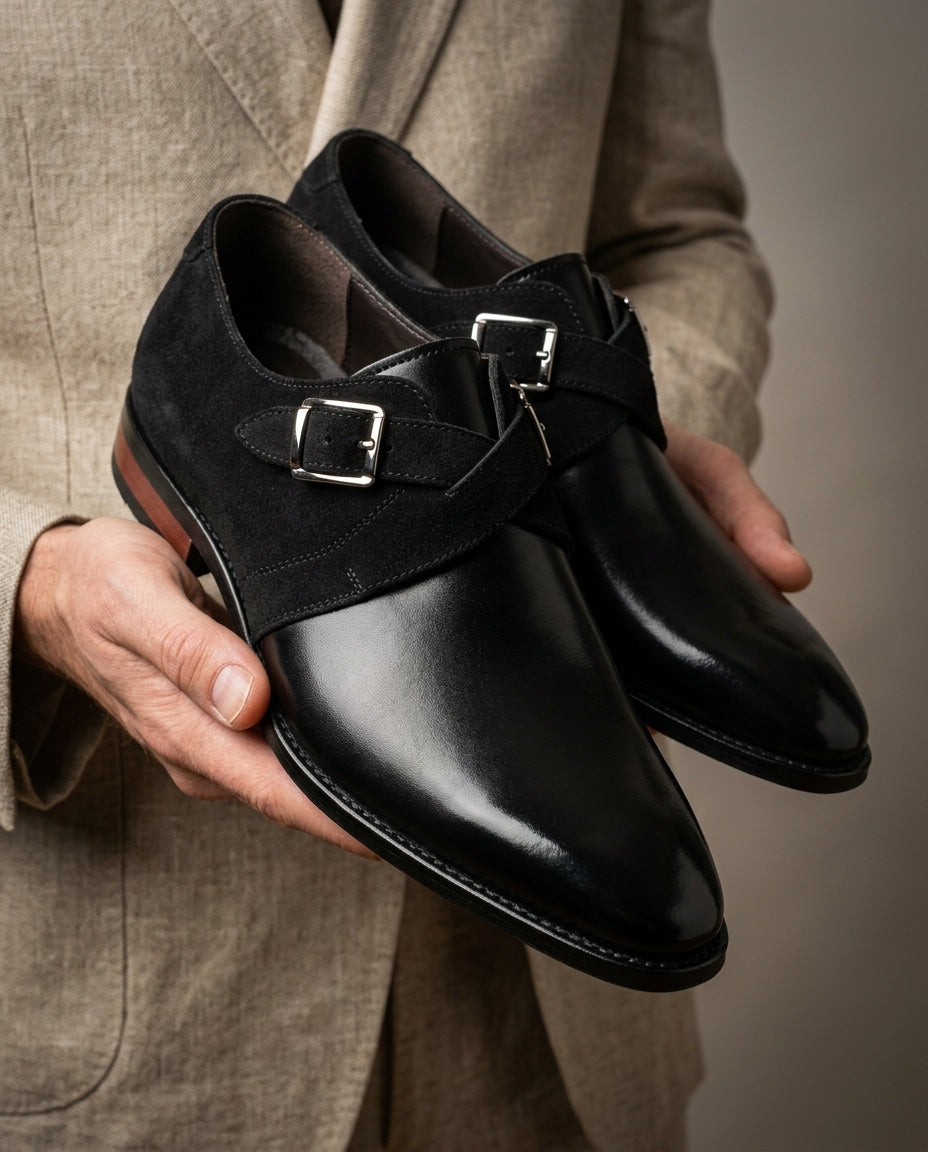 Aurelio Men's Monk Strap Shoes