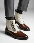 Hartford Men's Two Tone Leather Ankle Boots