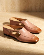 Whitney Women's Square Toe Chain Link Mules