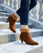 Sinclair Women's Winter Fur Cuff Heels