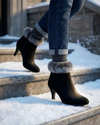 Sinclair Women's Winter Fur Cuff Heels
