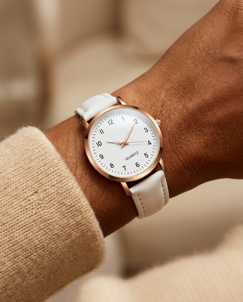 Adeline Women's Faux Leather Quartz Watch