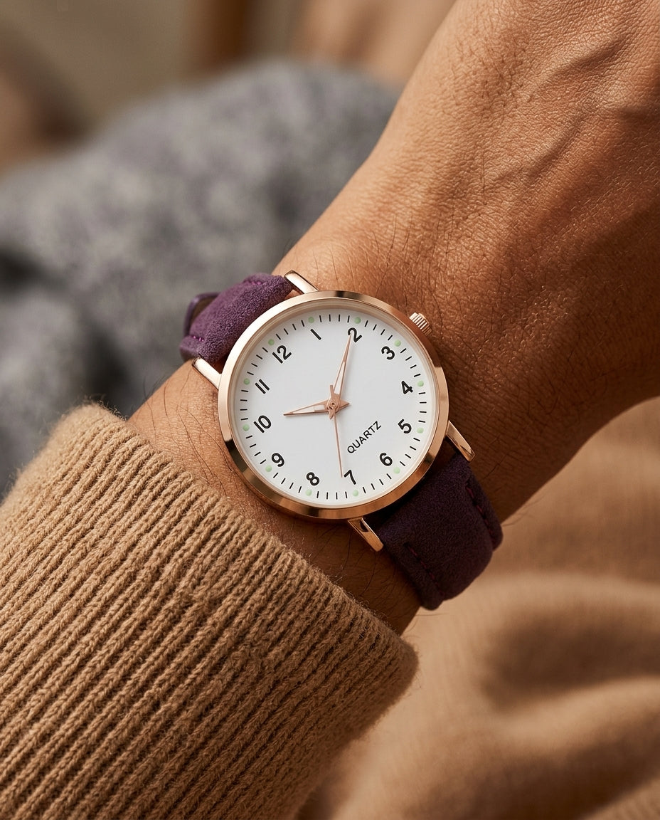 Adeline Women's Faux Leather Quartz Watch
