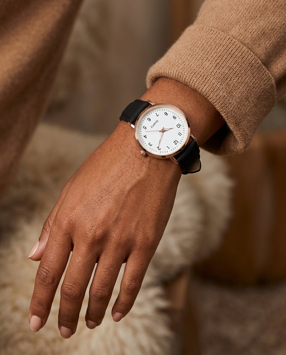Adeline Women's Faux Leather Quartz Watch