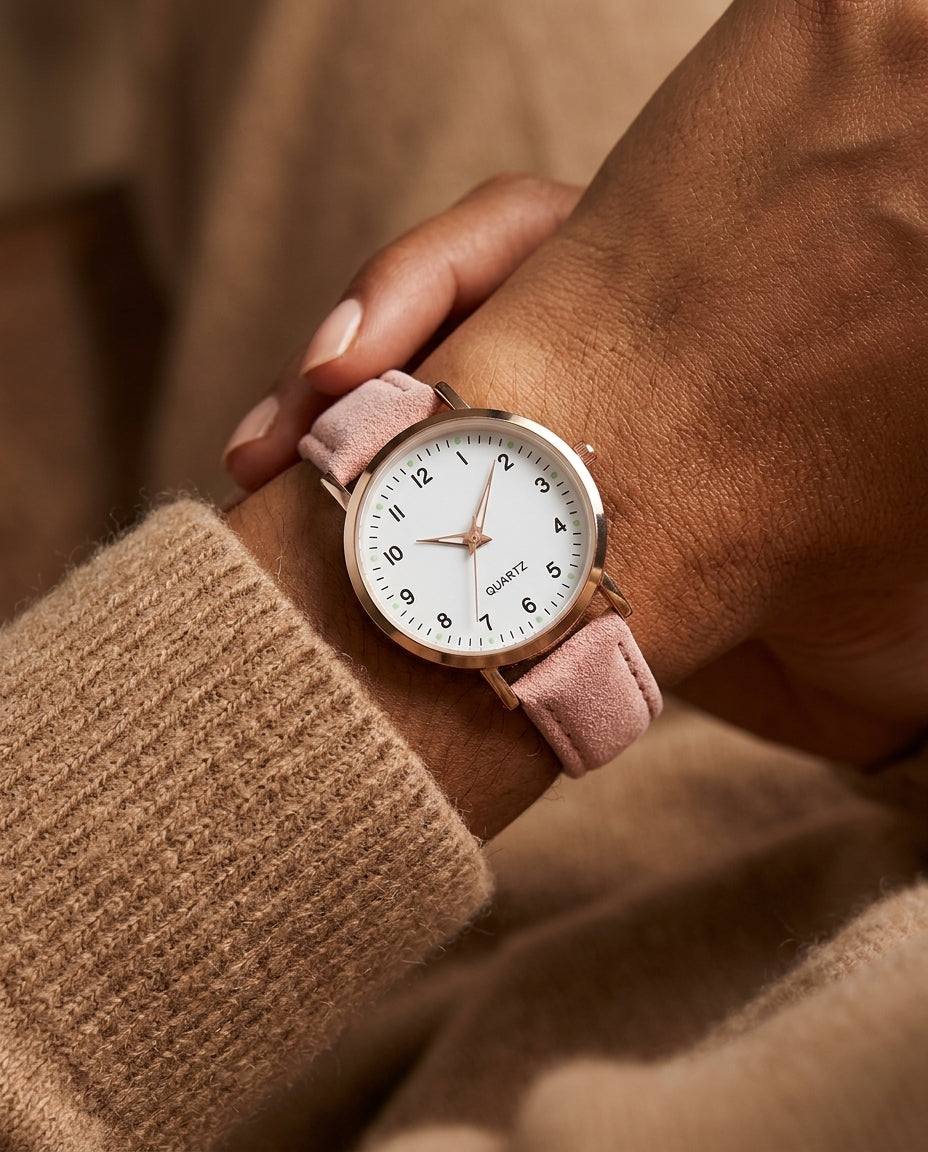 Adeline Women's Suede Strap Watch